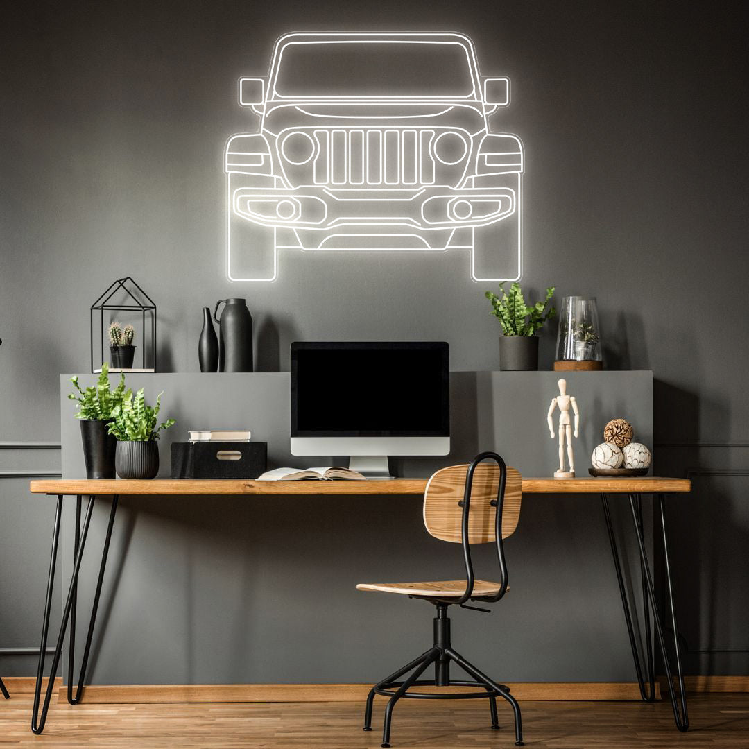 Wrangler 2020 Front Neon Silhouette