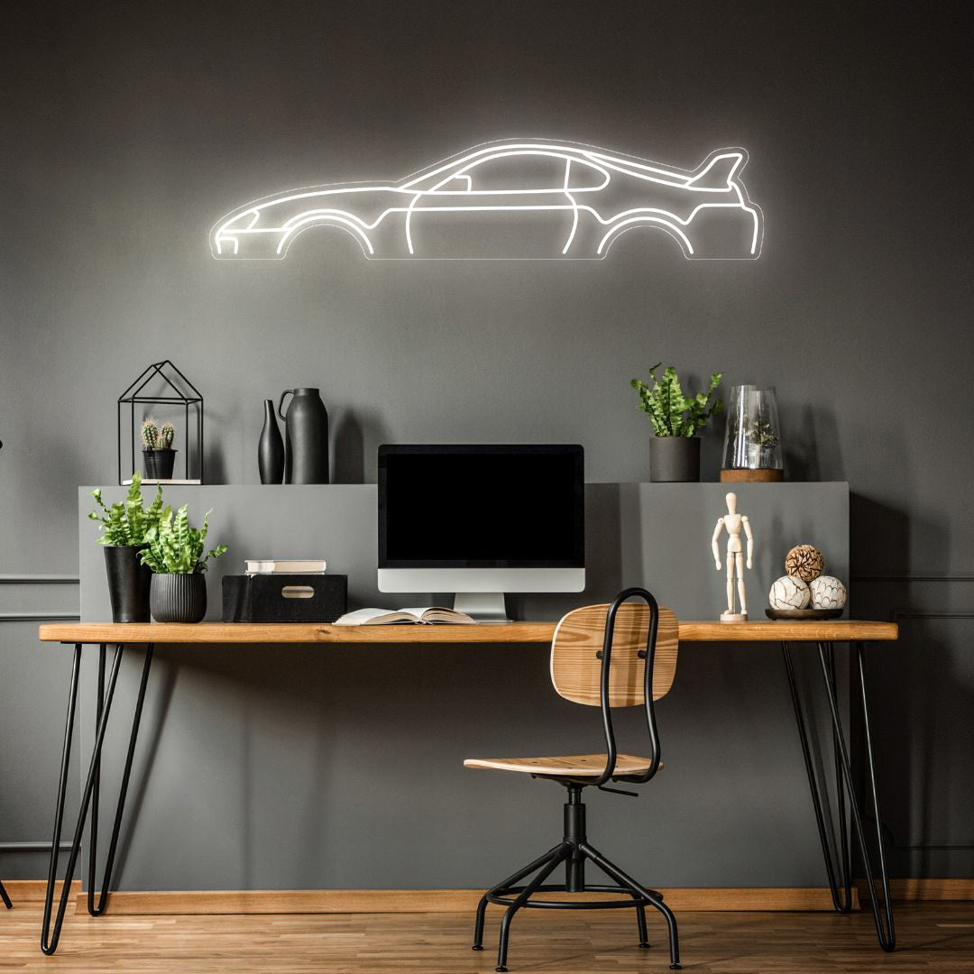 Supra MK4 Neon Silhouette