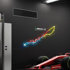Jeddah Corniche Circuit Neon Race Track