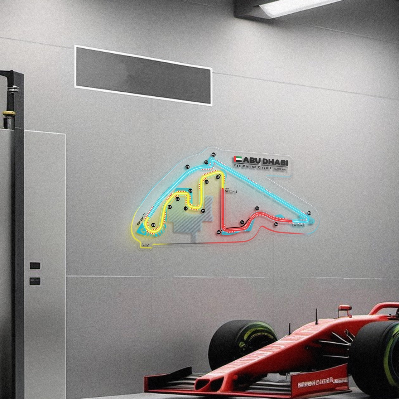 Yas Marina Circuit Neon Race Track