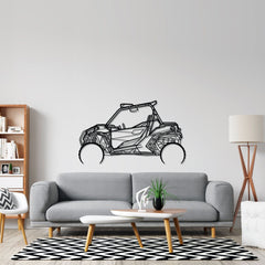 Can Am Maverick 1000R Detailed Silhouette Metal Wall Art