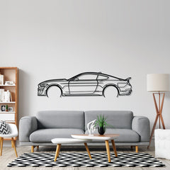 Mustang Shelby gt500 2021 Detailed Silhouette Metal Wall Art