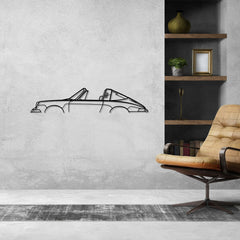 911T Targa 1971 Classic Silhouette Metal Wall Art