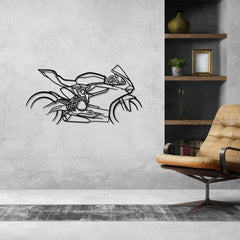 959 Panigale Corse Silhouette Metal Wall Art