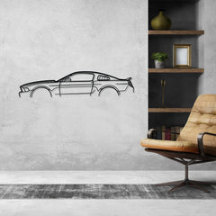 Mustang GT500 2010 Classic Silhouette Metal Wall Art