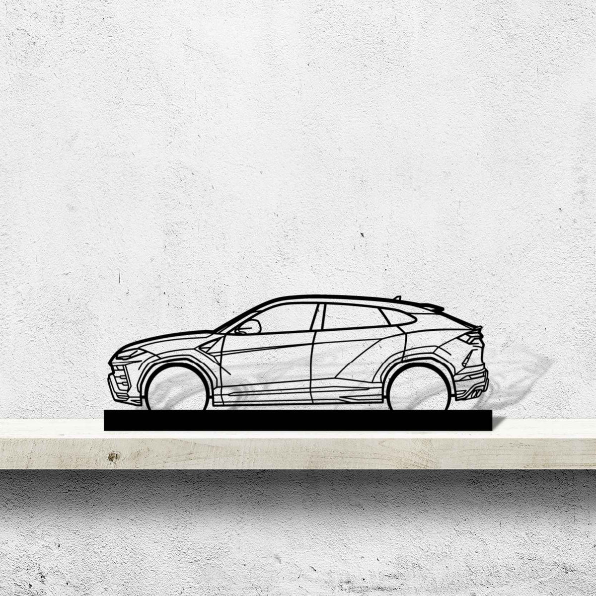 Urus Silhouette Metal Art Stand
