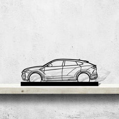 Urus Silhouette Metal Art Stand