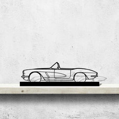 Corvette C1 1962 Silhouette Metal Art Stand