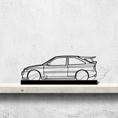 Escort Cossworth 1993 Silhouette Metal Art Stand