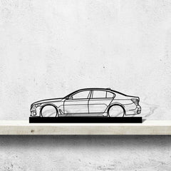 750i G12 Silhouette Metal Art Stand