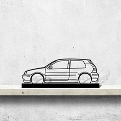 Golf GTI mk4 Silhouette Metal Art Stand