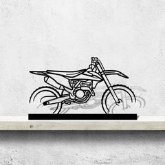 250 SX-F Silhouette Metal Art Stand