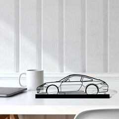 911 997 Carrera Silhouette Metal Art Stand