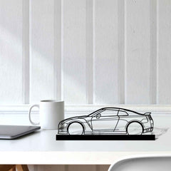 R35 GTR 2012 Silhouette Metal Art Stand