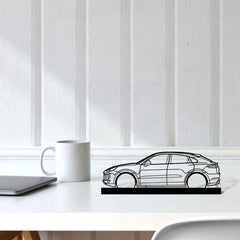 Cayenne Turbo Silhouette Metal Art Stand