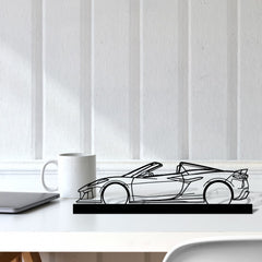 Corvette C8 Z06 HTC Silhouette Metal Art Stand