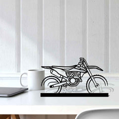 250 SX-F Silhouette Metal Art Stand